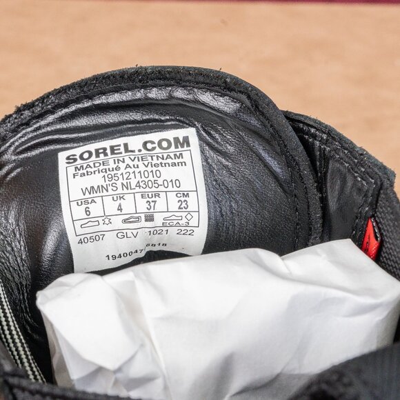 Sorel Women Brex Waterproof True Black Leather Platform Chelsea Boots sz 9 - Picture 6 of 8